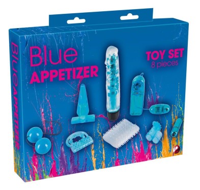 Blue Appetizer 8-piece set